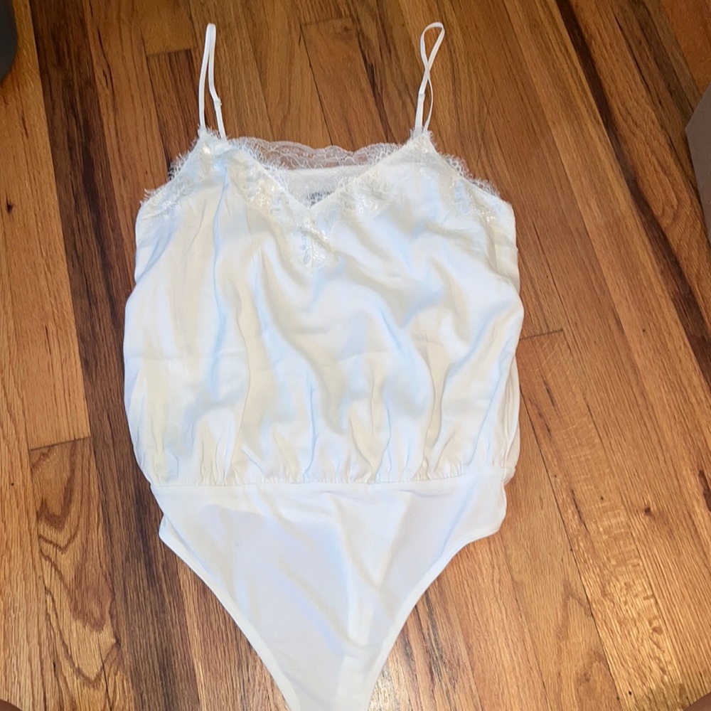 Express White Lace Bodysuit